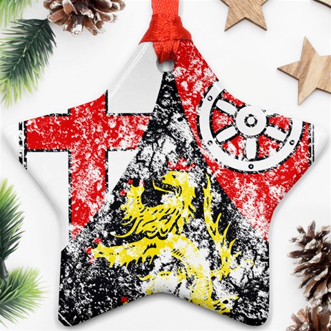 Coat Of Arms Of Rhineland Palatinate Ornament (Star) from ArtsNow.com Front