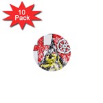 Coat Of Arms Of Rhineland Palatinate 1  Mini Button (10 pack) 