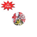 Coat Of Arms Of Rhineland Palatinate 1  Mini Magnet (10 pack) 