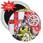 Coat Of Arms Of Rhineland Palatinate 3  Magnet (10 pack)