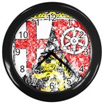 Coat Of Arms Of Rhineland Palatinate Wall Clock (Black)