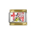 Coat Of Arms Of Rhineland Palatinate Gold Trim Italian Charm (9mm)