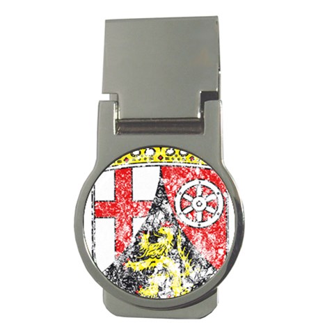 Coat Of Arms Of Rhineland Palatinate Money Clip (Round) from ArtsNow.com Front