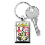 Coat Of Arms Of Rhineland Palatinate Key Chain (Rectangle)
