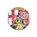 Coat Of Arms Of Rhineland Palatinate Rubber Round Coaster (4 pack)