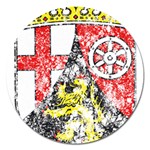 Coat Of Arms Of Rhineland Palatinate Magnet 5  (Round)