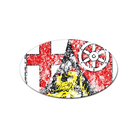 Coat Of Arms Of Rhineland Palatinate Sticker Oval (10 pack) from ArtsNow.com Front