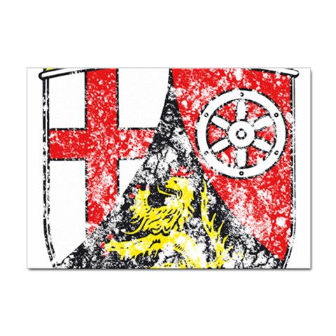 Coat Of Arms Of Rhineland Palatinate Sticker A4 (10 pack) from ArtsNow.com Front