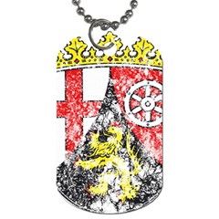 Coat Of Arms Of Rhineland Palatinate Dog Tag (Two Sides) from ArtsNow.com Front