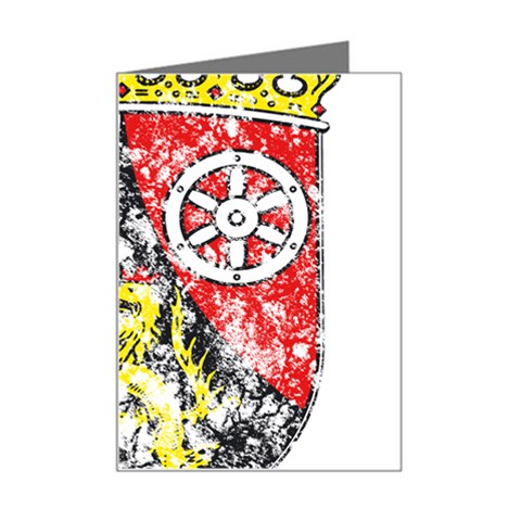 Coat Of Arms Of Rhineland Palatinate Mini Greeting Card from ArtsNow.com Left