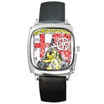 Coat Of Arms Of Rhineland Palatinate Square Metal Watch
