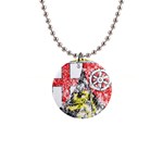 Coat Of Arms Of Rhineland Palatinate 1  Button Necklace