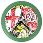 Coat Of Arms Of Rhineland Palatinate Color Wall Clock