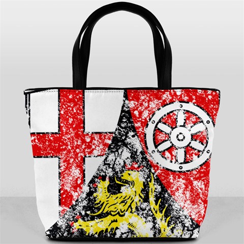 Coat Of Arms Of Rhineland Palatinate Bucket Bag from ArtsNow.com Front