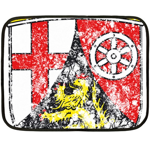 Coat Of Arms Of Rhineland Palatinate Double Sided Fleece Blanket (Mini) from ArtsNow.com 35 x27  Blanket Front