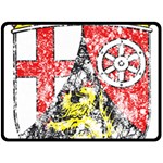 Coat Of Arms Of Rhineland Palatinate Fleece Blanket (Large)