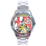 Coat Of Arms Of Rhineland Palatinate Stainless Steel Analogue Watch