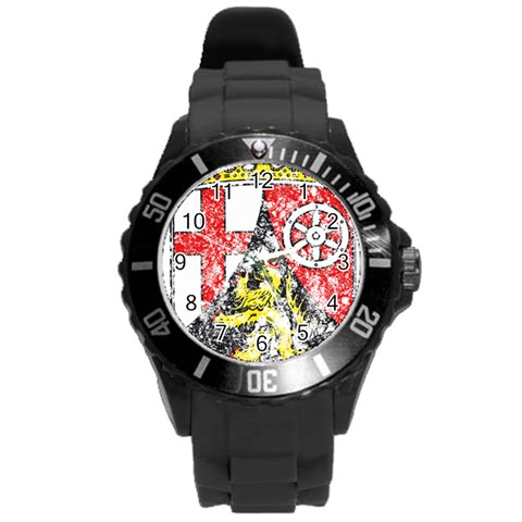 Coat Of Arms Of Rhineland Palatinate Round Plastic Sport Watch (L) from ArtsNow.com Front