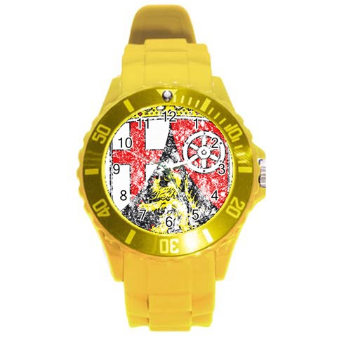 Coat Of Arms Of Rhineland Palatinate Round Plastic Sport Watch (L) from ArtsNow.com Front