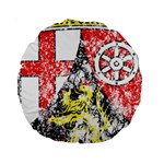 Coat Of Arms Of Rhineland Palatinate Standard 15  Premium Round Cushion 
