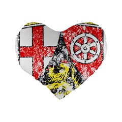 Coat Of Arms Of Rhineland Palatinate Standard 16  Premium Heart Shape Cushion  from ArtsNow.com Back