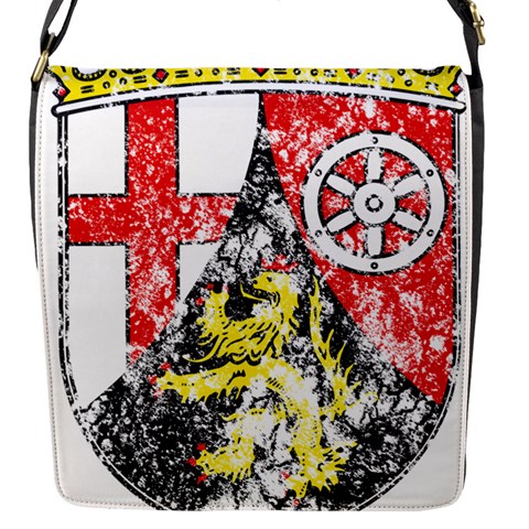 Coat Of Arms Of Rhineland Palatinate Flap Closure Messenger Bag (S) from ArtsNow.com Front