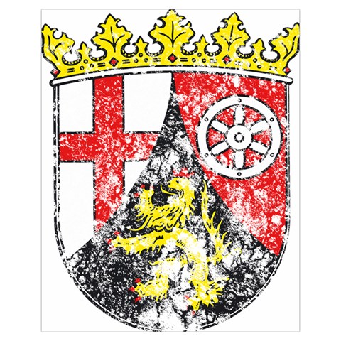 Coat Of Arms Of Rhineland Palatinate Drawstring Pouch (XL) from ArtsNow.com Front