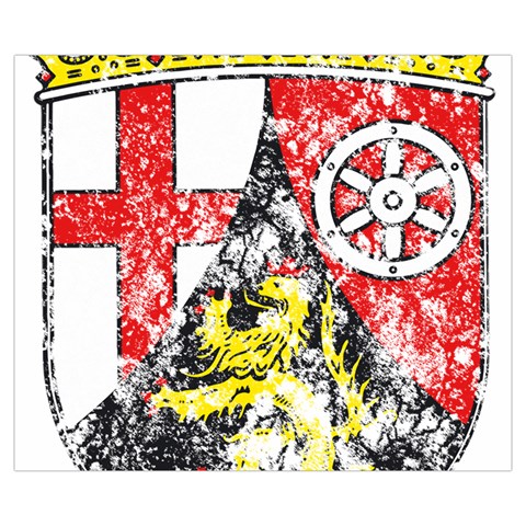 Coat Of Arms Of Rhineland Palatinate Zipper Medium Tote Bag from ArtsNow.com Front