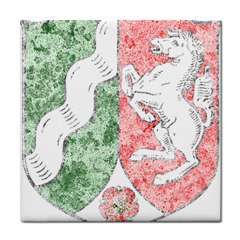 Coat Of Arms Of North Rhine Westfalia Tile Coaster from ArtsNow.com Front