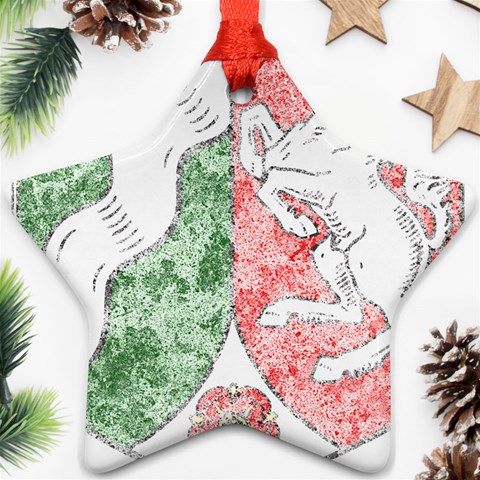Coat Of Arms Of North Rhine Westfalia Star Ornament (Two Sides) from ArtsNow.com Front