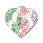 Coat Of Arms Of North Rhine Westfalia Dog Tag Heart (One Side)