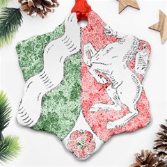 Coat Of Arms Of North Rhine Westfalia Snowflake Ornament (Two Sides) from ArtsNow.com Back