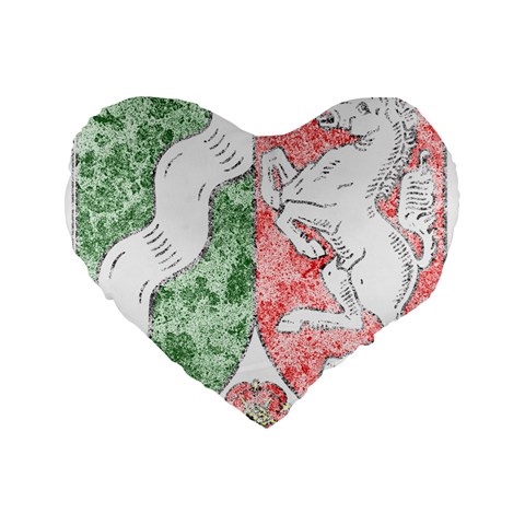 Coat Of Arms Of North Rhine Westfalia Standard 16  Premium Flano Heart Shape Cushion  from ArtsNow.com Front