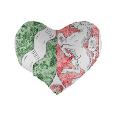Coat Of Arms Of North Rhine Westfalia Standard 16  Premium Flano Heart Shape Cushion  from ArtsNow.com Back
