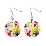 Coat Of Arms Of Mecklenburg Western Pomerania 1  Button Earrings