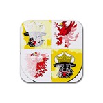 Coat Of Arms Of Mecklenburg Western Pomerania Rubber Coaster (Square)