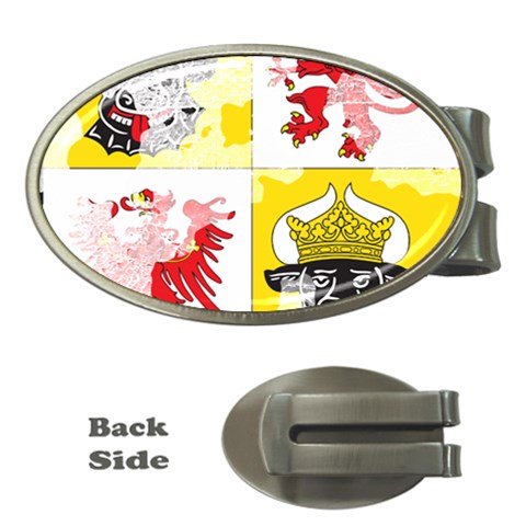 Coat Of Arms Of Mecklenburg Western Pomerania Money Clip (Oval) from ArtsNow.com Front