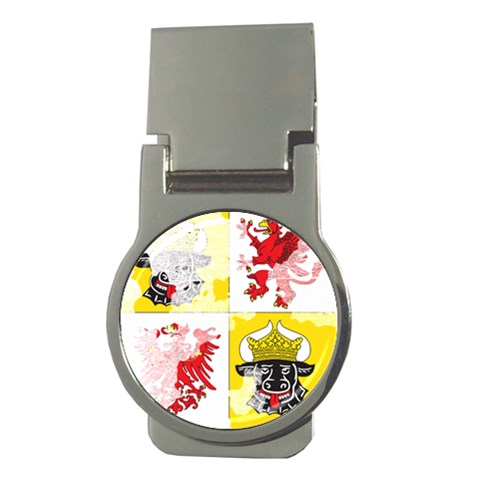 Coat Of Arms Of Mecklenburg Western Pomerania Money Clip (Round) from ArtsNow.com Front