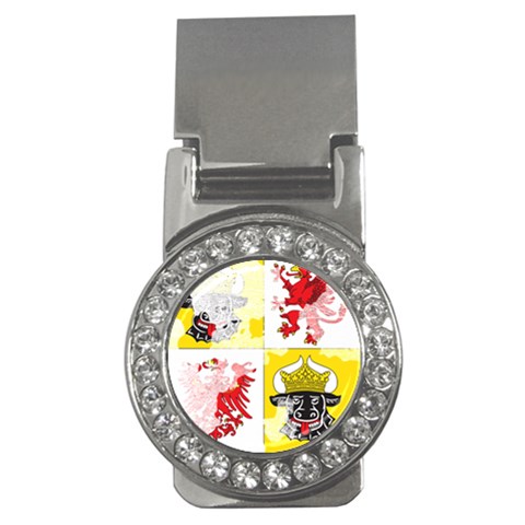 Coat Of Arms Of Mecklenburg Western Pomerania Money Clip (CZ) from ArtsNow.com Front