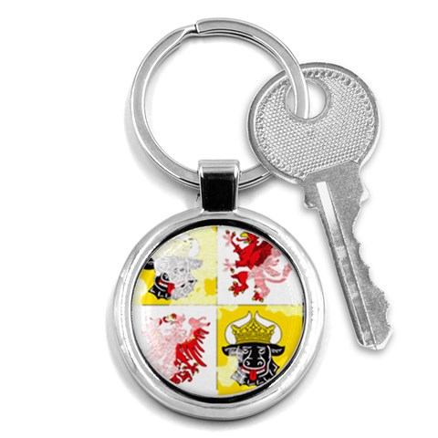 Coat Of Arms Of Mecklenburg Western Pomerania Key Chain (Round) from ArtsNow.com Front