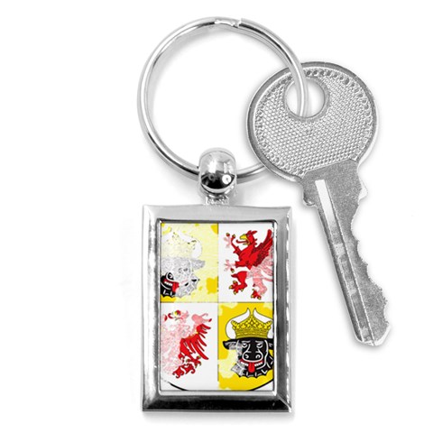 Coat Of Arms Of Mecklenburg Western Pomerania Key Chain (Rectangle) from ArtsNow.com Front