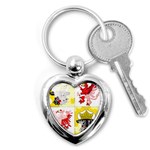 Coat Of Arms Of Mecklenburg Western Pomerania Key Chain (Heart)