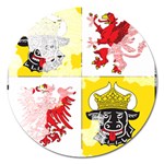 Coat Of Arms Of Mecklenburg Western Pomerania Magnet 5  (Round)