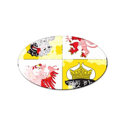 Coat Of Arms Of Mecklenburg Western Pomerania Sticker Oval (100 pack) from ArtsNow.com Front