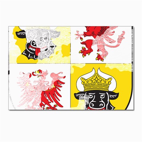 Coat Of Arms Of Mecklenburg Western Pomerania Postcards 5  x 7  (Pkg of 10) from ArtsNow.com Front