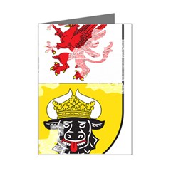 Coat Of Arms Of Mecklenburg Western Pomerania Mini Greeting Card from ArtsNow.com Left