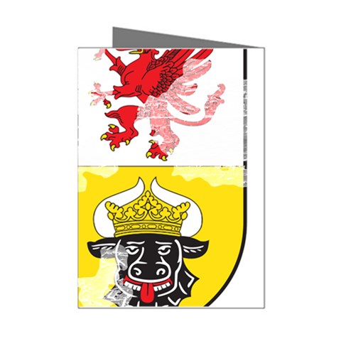 Coat Of Arms Of Mecklenburg Western Pomerania Mini Greeting Cards (Pkg of 8) from ArtsNow.com Left