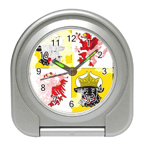 Coat Of Arms Of Mecklenburg Western Pomerania Travel Alarm Clock from ArtsNow.com Front