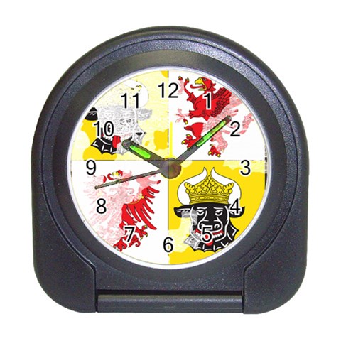 Coat Of Arms Of Mecklenburg Western Pomerania Travel Alarm Clock from ArtsNow.com Front