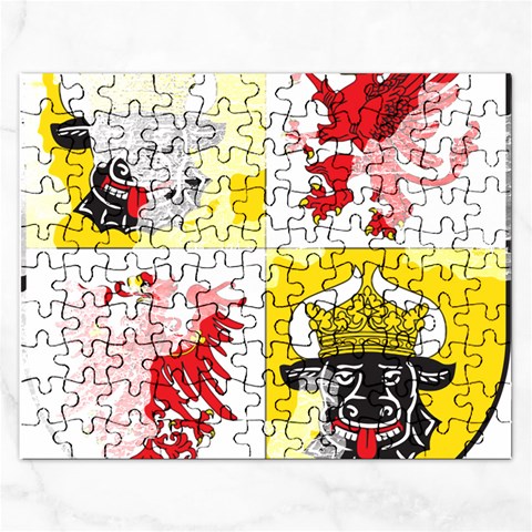 Coat Of Arms Of Mecklenburg Western Pomerania Jigsaw Puzzle (Rectangular) from ArtsNow.com Front